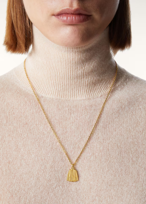 Spagna Jacket Necklace Brass Sun Gold