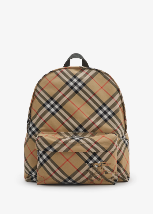 Check Backpack in Sand - Men
