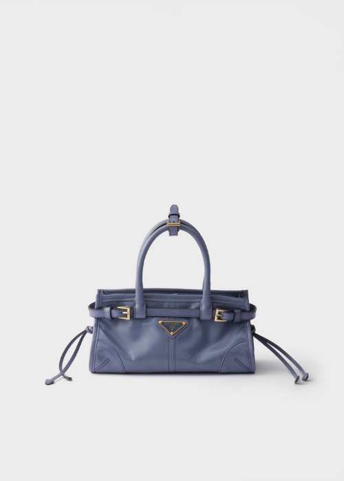 Prada Bonnie Leather Mini Handbag — Aviation Blue