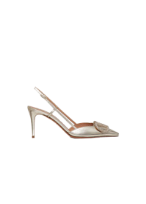 Vlogo Glow Laminated Nappa Slingback