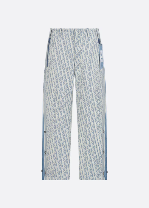 DiorAlps Ski Pants Blue and White Dior Oblique Padded
