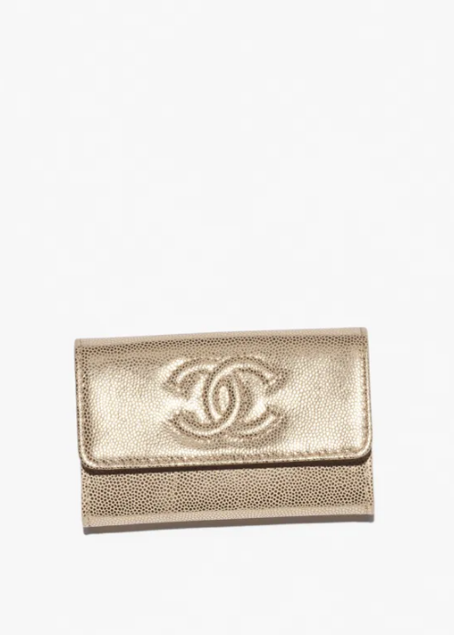 Flap card holder - Metallic