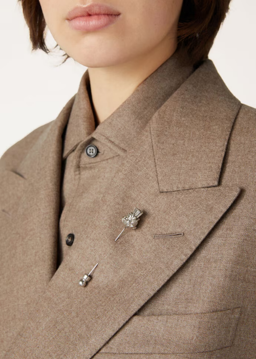 Cardo Pin Brass Antique Silver