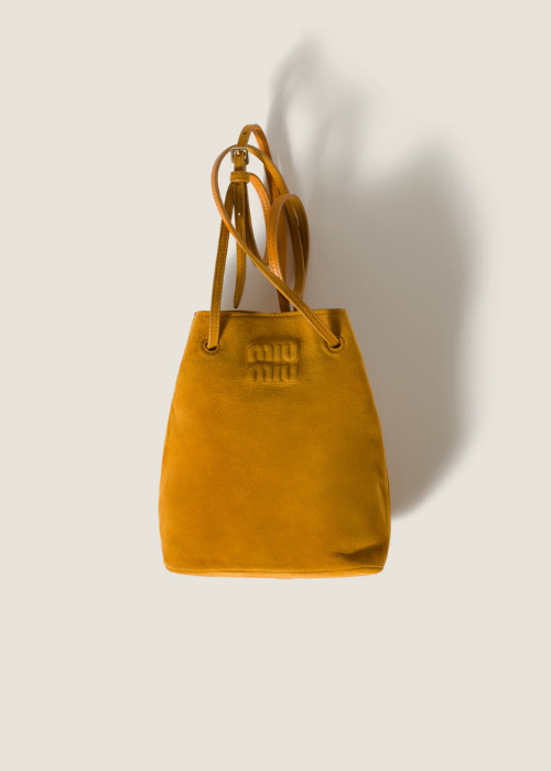 Miu Miu Suede Pouch Shoulder Bag