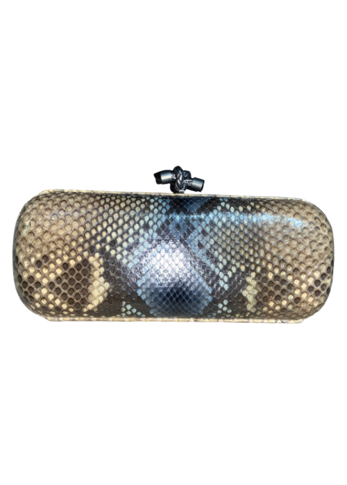 Knot Python Leather Minaudiere S Clutch
