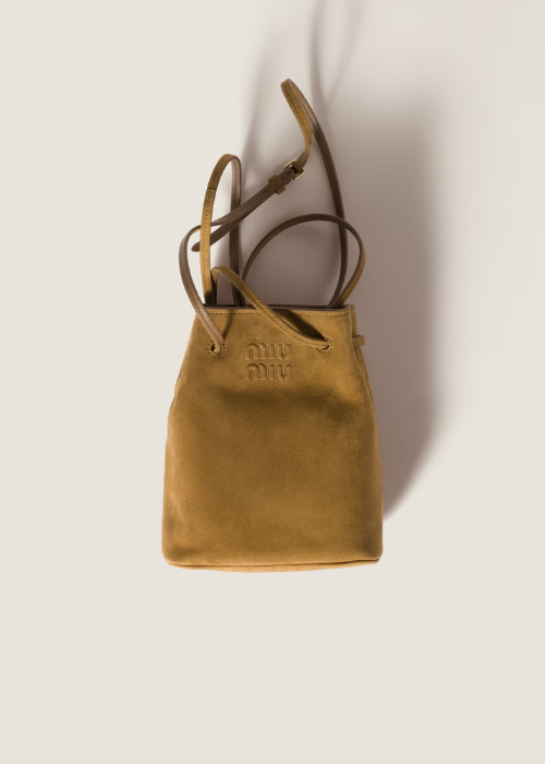 Miu Miu Suede Tote Bag | Green