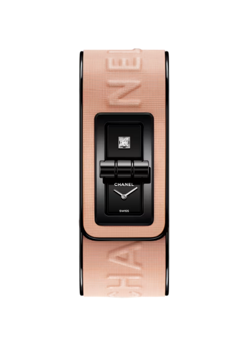 CODE COCO BLUSH WATCH - Steel & Calfskin - H10282