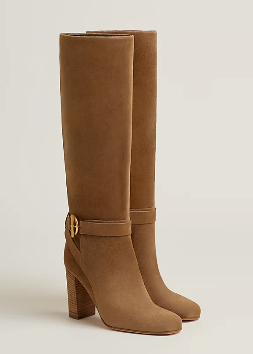 Joanna 90 boot - Brown | Hermès 