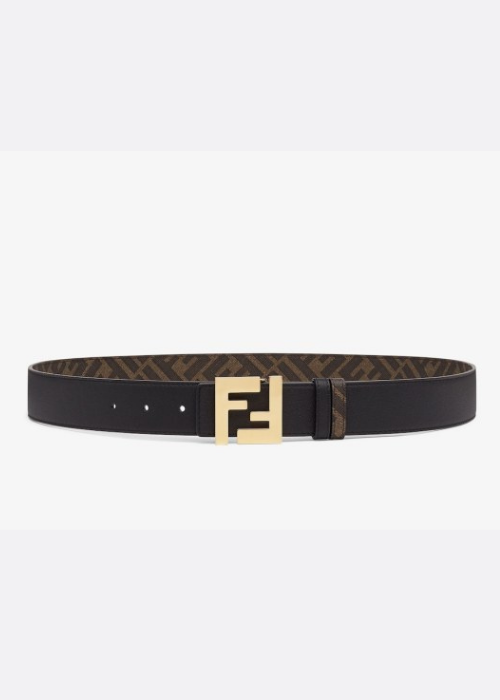 .FF Brown  Leather Belt 