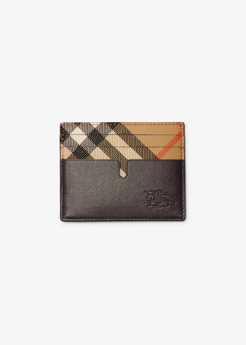Tall Pop Check Card Case? in Sand beige - Men