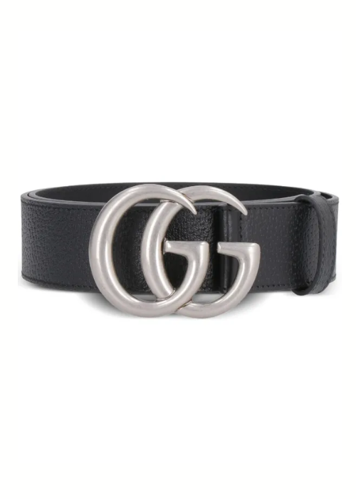 Gucci GG-Buckle Leather Belt