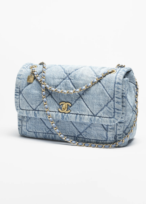 Maxi flapbag , Washed