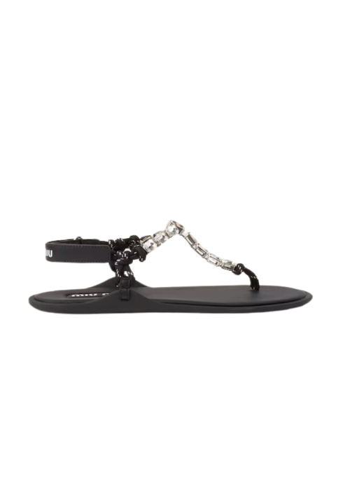 Cotton Cord Thong Sandals