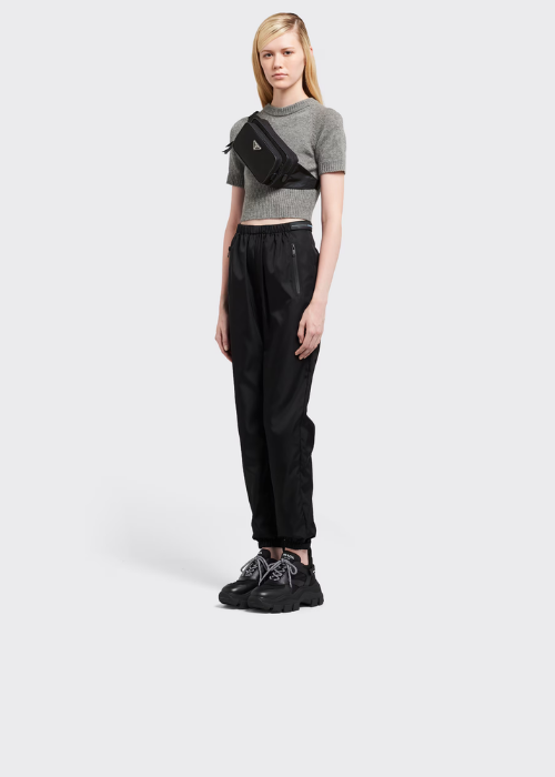 Prada Re-Nylon and Saffiano Leather Belt Bag