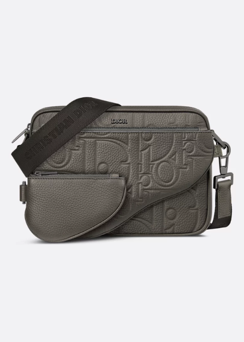 Saddle Triple Pouch Navy Blue Dior Gravity 