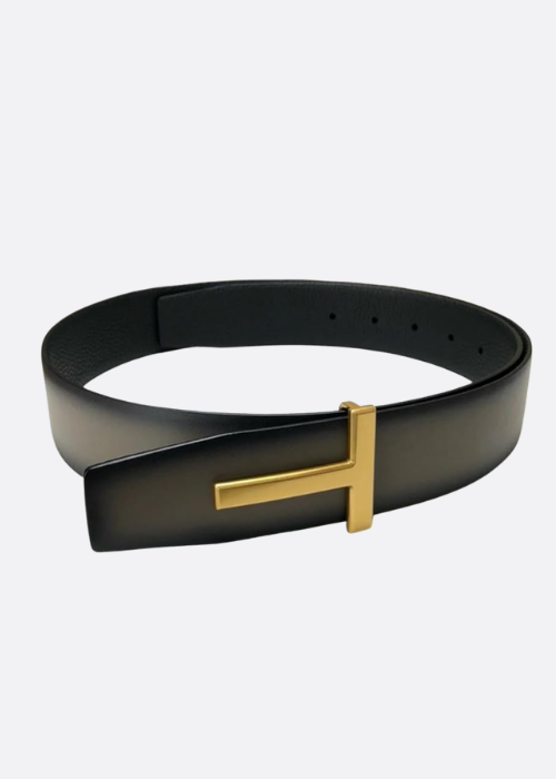 T-Grain Leather & Smooth Leather Reversible Belt