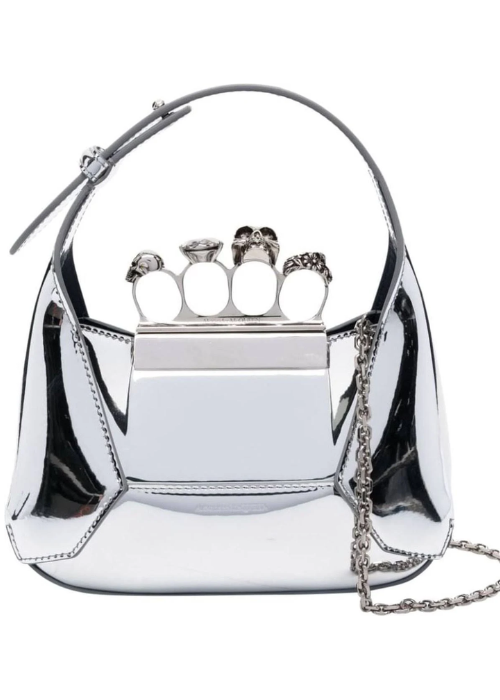 Alexander McQueen Metallic Jewelled Bag
