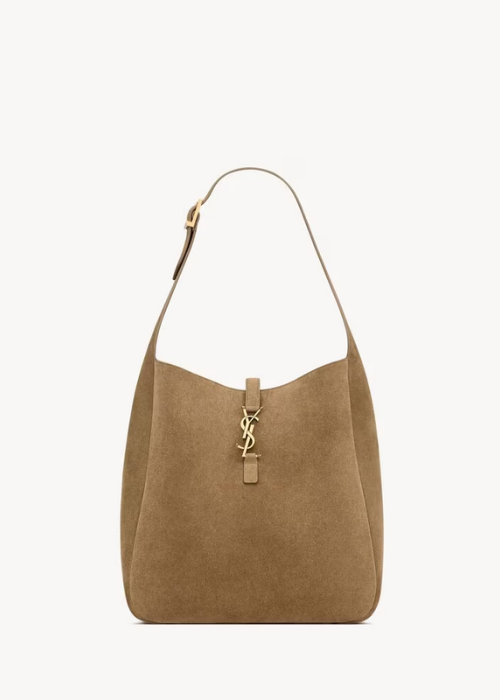 LE 5 À 7 supple LARGE in suede in Brown