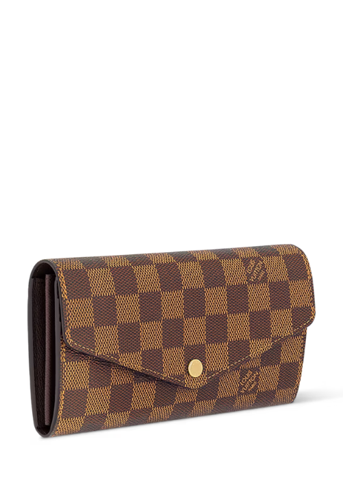 Louis Vuitton Sarah Wallet in Damier Ébène Canvas 