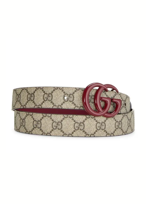Gucci GG Supreme Canvas Reversible Belt