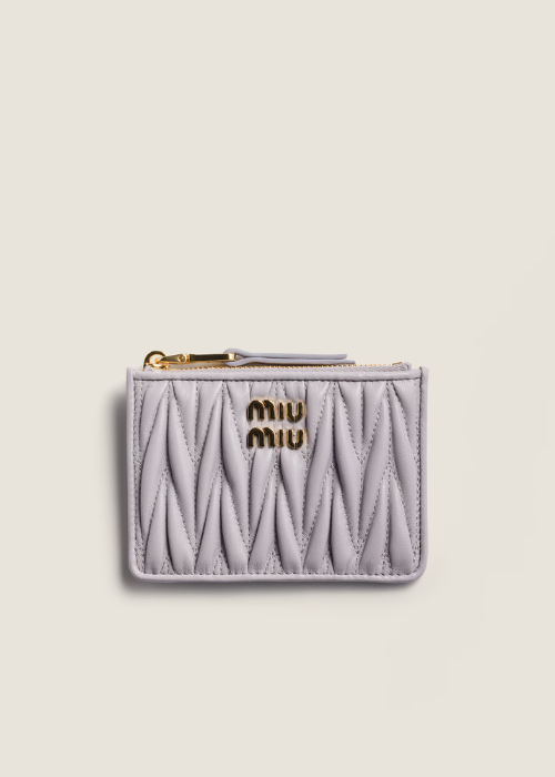 Citron Yellow Small Matelassé Nappa Leathe