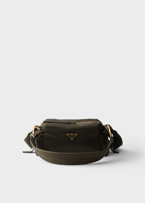 Prada Explore Small Re-Nylon and Leather Shoulder Bag – Forest