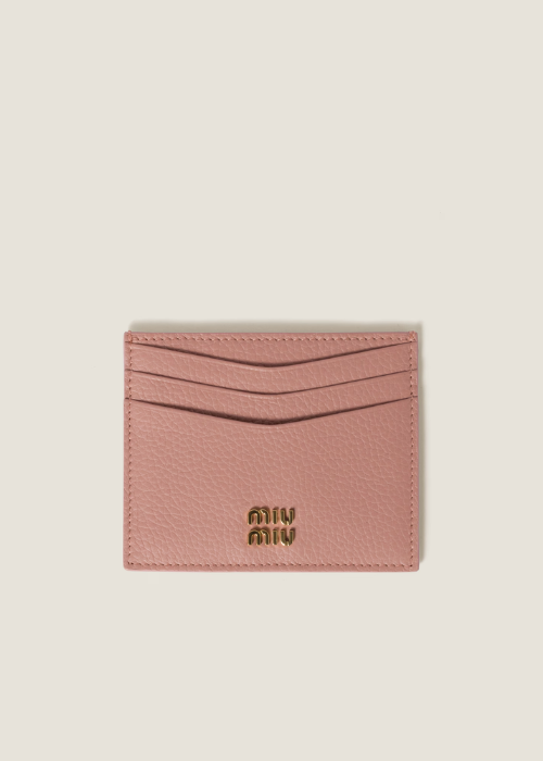 Miu Miu Leather logo-plaque Card Holder