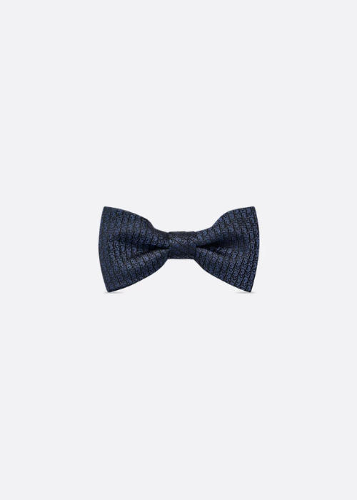 .Dior Oblique Bow Tie Blue Silk | DIOR