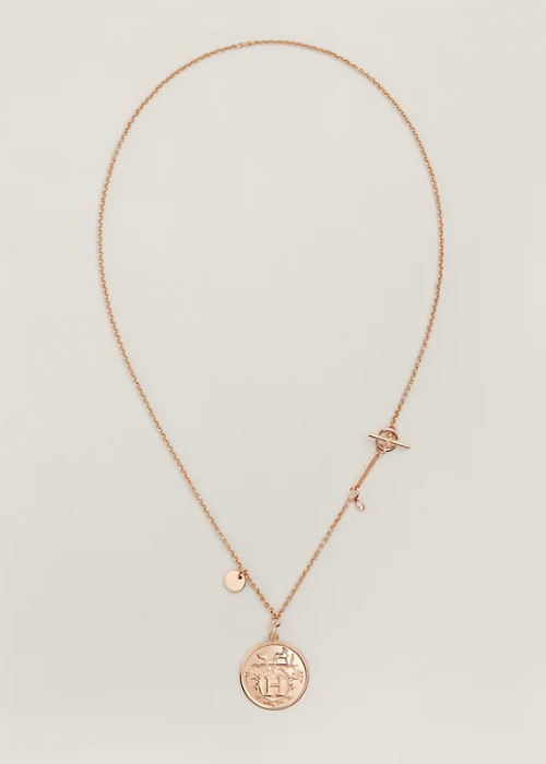 Hermès Ex-Libris necklace, medium model 