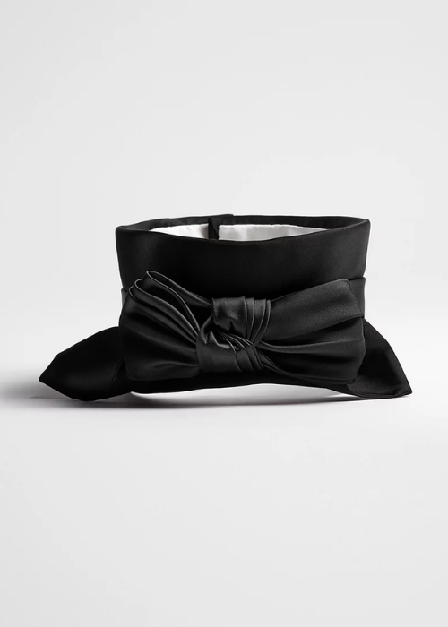 Neckband Black Duchesse Satin | DIOR