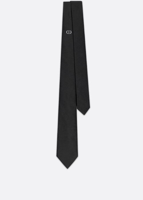 CD Icon Tie Black Silk | DIOR