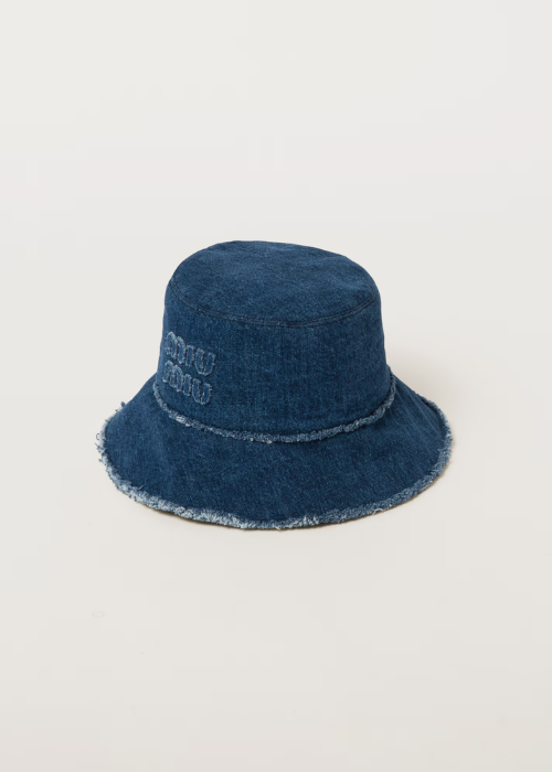 Miu Miu Denim Bucket Hat | Blue