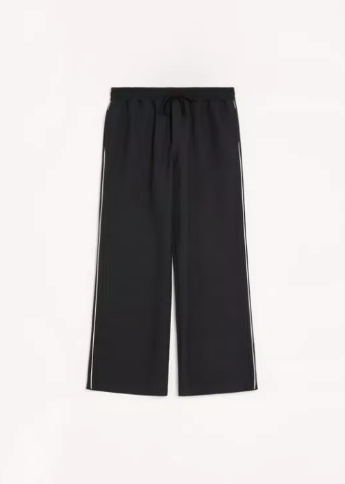 Valentino Garavani VLogo Wide-Leg Track Pant