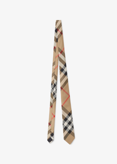 Burberry Manston check silk tie