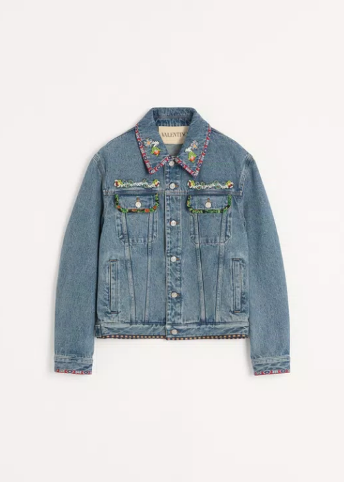 VALENTINO GARAVANI Ruffled Tweed Jacket 