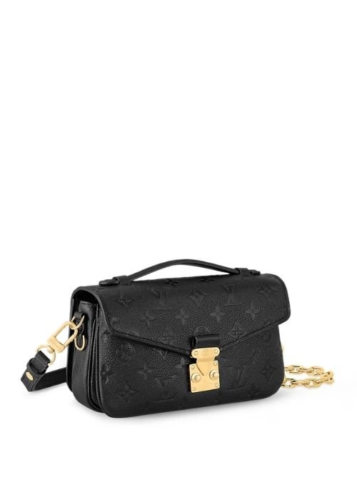 Louis Vuitton Pochette Métis East-West – Black (Noir) Monogram Empreinte Leather