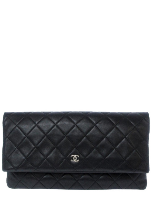 Lambskin Long Flap Wallet