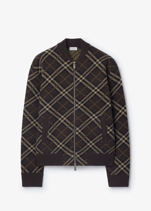 Burberry check-pattern wool-cashmere Blend