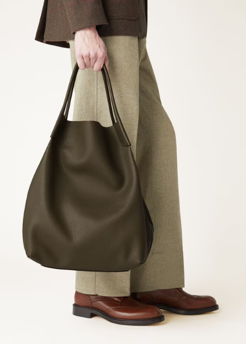 Extra Large Bale Hobo bag Calfskin Salty Cappers