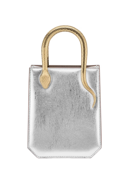 BVLGARI Serpentine Mini Tote in Calf Leather