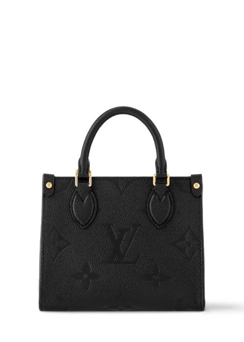 Louis Vuitton OnTheGo BB – Black (Noir) Monogram Empreinte Leather
