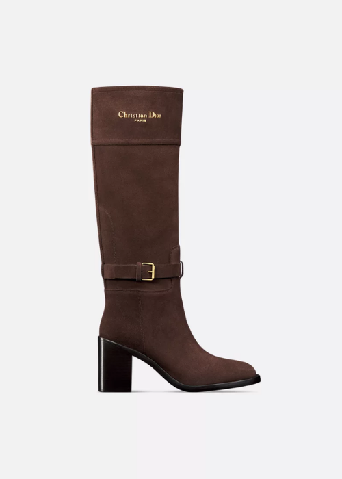 D-Town Heeled Boot Chocolate Brown Suede