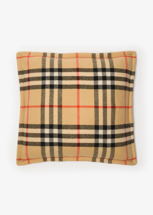 Burberry Check Wool Cashmere Cushion