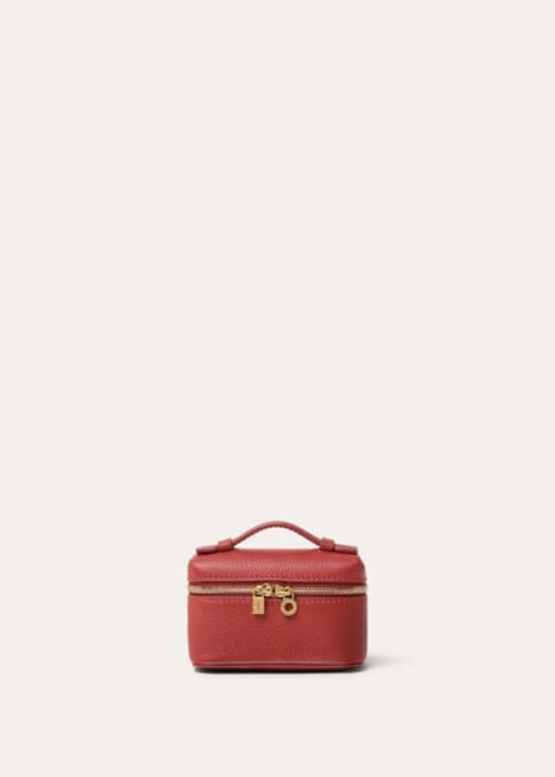 Loro Piana Extra Pocket Charm in Grained Calfskin
