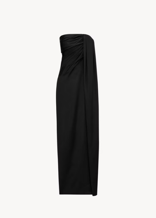 Saint Laurent Women's Black Strapless Dress