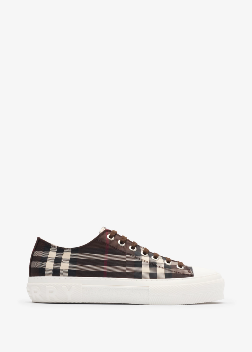 Burberry Men's Check Nylon Blend Low-Top Sneakers 