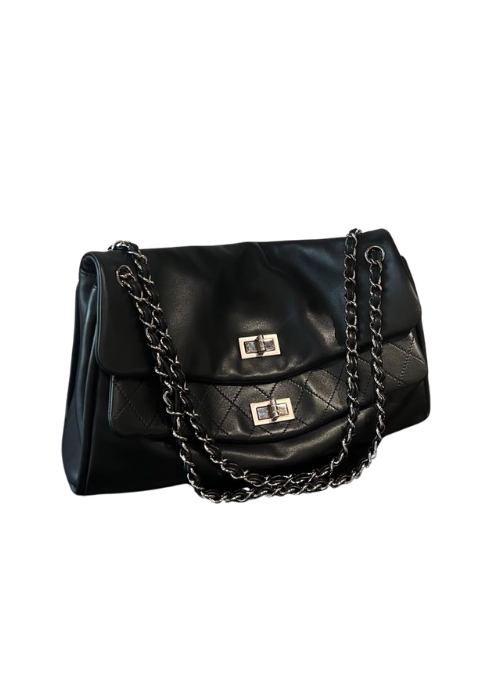 Chanel Double Mademoiselle Lock Flap Bag 