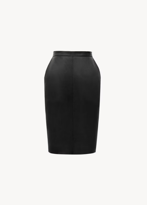  Cassandre leather pencil skirt