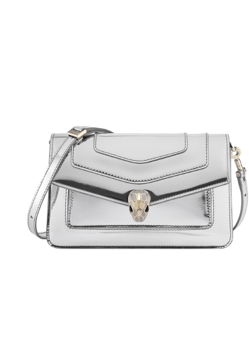BVLGARI Serpenti Forever East-West Shoulder Bag in Calf Leather