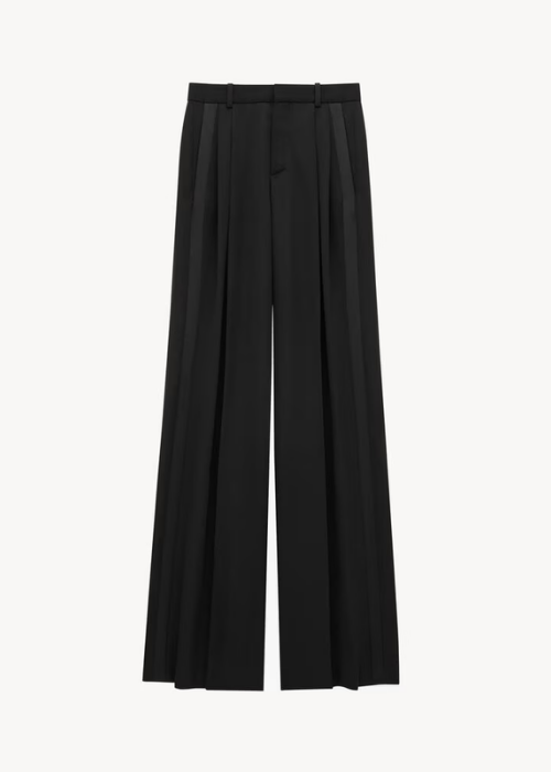 Saint Laurent wide-leg tuxedo pants